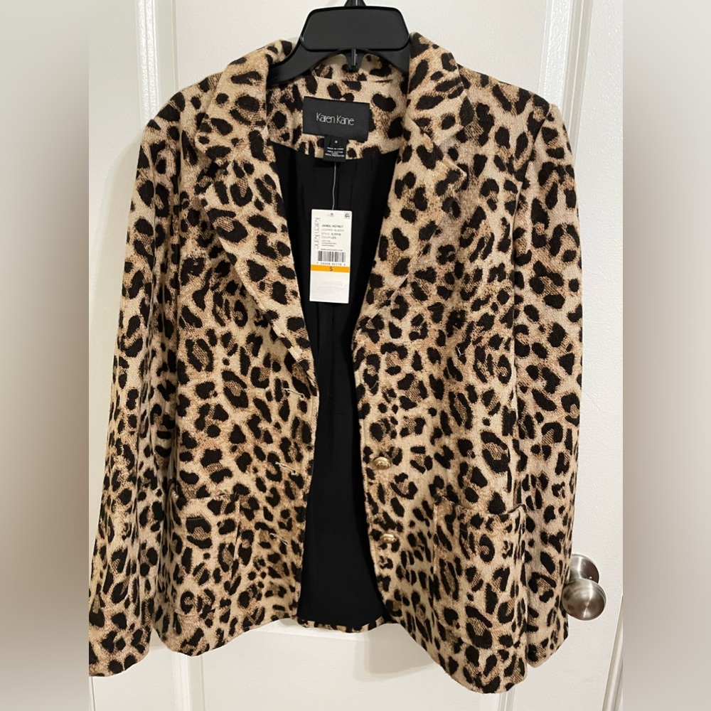 Karen Kane Leopard Blazer